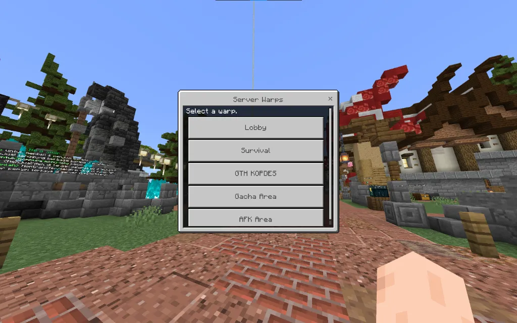 DanuxyCore Native Form UI Bedrock Edition In-Game Screenshot