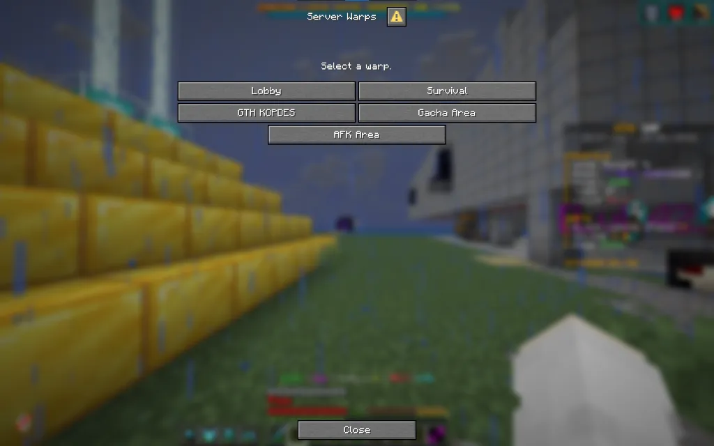 DanuxyCore Modern Dialog GUI Java 1.21.8+ In-Game Screenshot